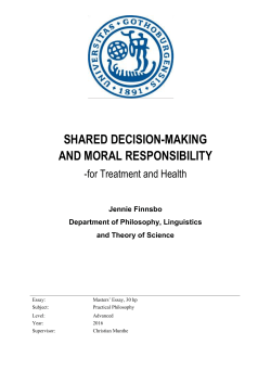 4. SDM, Patient, and Professional Moral Responsibility