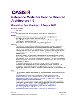 Service Oriented Architecture Reference Model