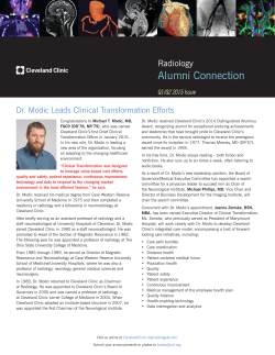Alumni Connection - Cleveland Clinic