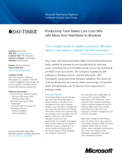 Productivity Tools Maker Cuts Costs 94% with Move from Mainframe