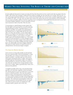 market neutral investing: the basics of theory