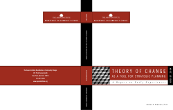 Theory of Change as a Tool for Strategic Planning