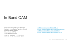Always on visibility: In-band OAM for IPv6