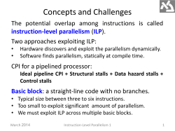 instruction-level parallelism