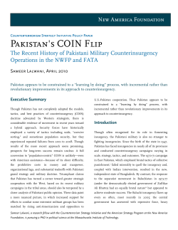 Pakistan`s COIN Flip - Japan Islamic Foundation