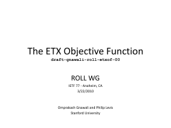 The ETX Objective Function