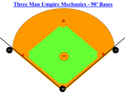 Three Man Umpire Mechanics - 90` Bases U1 U3