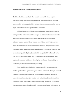 Agent-Neutral and Agent-Relative - public.asu.edu