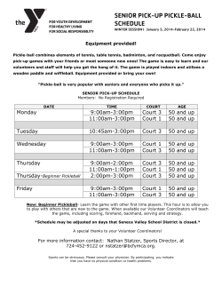 SENIOR PICK-UP PICKLE