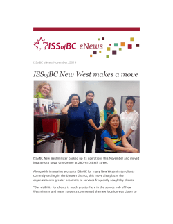 ISSofBC New West makes a move - Immigrant Services Society of BC