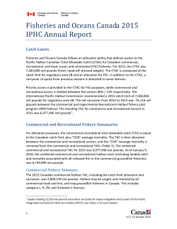 DFO Report on Comm/Sport Fishery Allocation Actions and