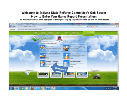 Got Soccer - Game Reporting - Indiana Soccer Referee Association