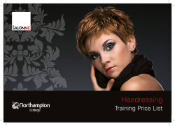Hair Price List - Northampton College
