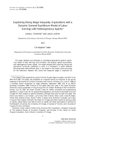 Explaining Rising Wage Inequality: Explorations with