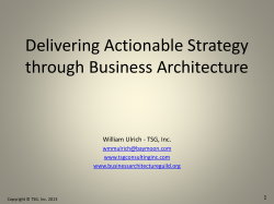 Strategy Mapping - Object Management Group