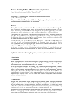 Munics &ndash; A Multimedial and Web