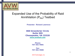 Expanded Use of the Probability of Raid