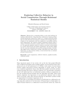 Exploring Collective Behavior in Social Computation Through