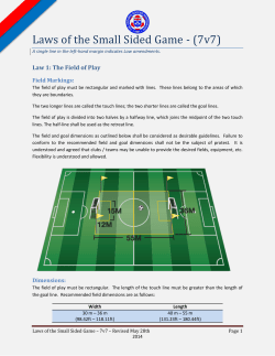 Laws of the Small Sided Game - Cumberland United Soccer Club
