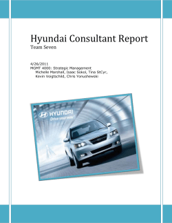 Hyundai Consultant Report - Livin` It Up