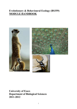 Genetics and Cell Biology I - ORB