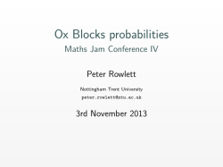 Ox Blocks probabilities
