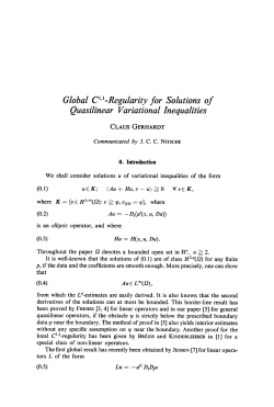 regularity for solutions to quasi-linear variational inequalities