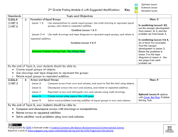 2nd Grade Module 6 Pacing Suggestions