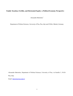 Family Taxation, Fertility, and Horizontal Equity: a Political