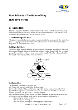 Eight Ball Rules