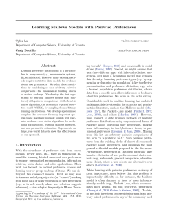 Learning Mallows Models with Pairwise Preferences
