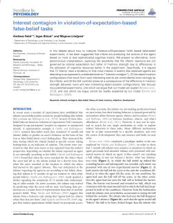 Interest contagion in violation-of-expectation-based false