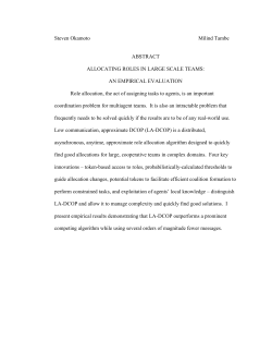 Allocating Roles in Large Scale Teams: An