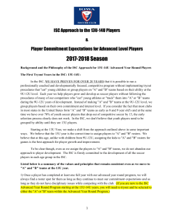 2017-2018 Season - Iowa Soccer Club