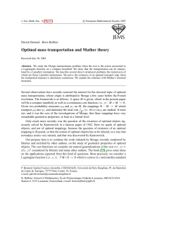 Optimal mass transportation and Mather theory