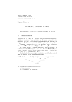 1. Preliminaries