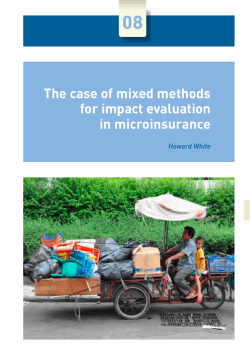 The case of mixed methods for impact evaluation in microinsurance