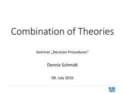 Combination of Theories