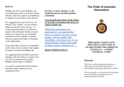 HERE - Order of Australia Association