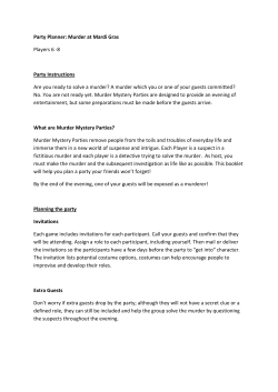 Party Planner: Murder at Mardi Gras Players 6