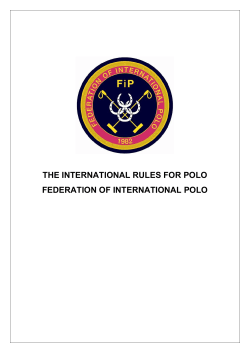 the international rules for polo - Federation of international Polo