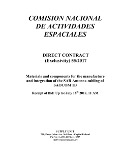 N&ordm; 55/2017 Receipt of Bid - Oficina Nacional de Contrataciones