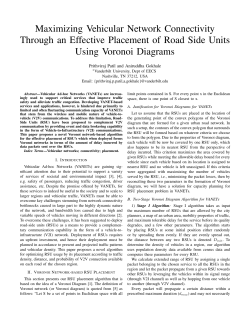Maximizing Vehicular Network Connectivity Through an Effective