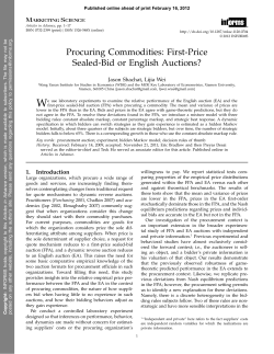 First-Price Sealed-Bid or English Auctions?