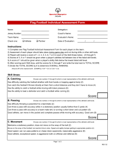Flag Football Individual Assessment 2015