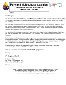 Individual Registration Form - Maryland Multicultural Coalition