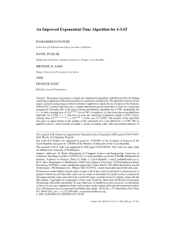 An Improved Exponential-Time Algorithm for k-SAT