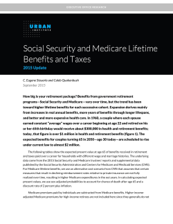 Social Security and Medicare Lifetime Benefits and
