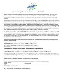 our sponsorship form