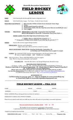 FIELD HOCKEY LEAGUE
